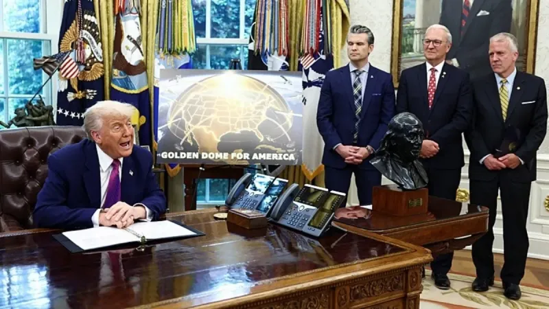 ABD Başkanı Donald Trump 'Altın Kubbe'yi duyurdu! "Uzaydan bile saldırı olsa engelleyeceğiz"