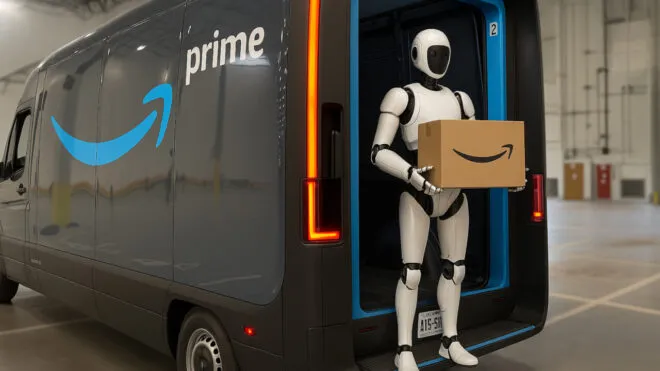 Amazon, insansı robot ile kargo teslimatı için testler gerçekleştirecek