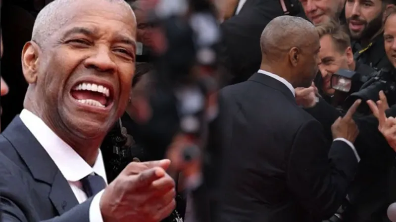 Cannes’da gergin anlar! Denzel Washington fotoğrafçıyla tartıştı