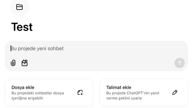 ChatGPT için sunulan “Projeler” özelliği büyük bir güncelleme aldı