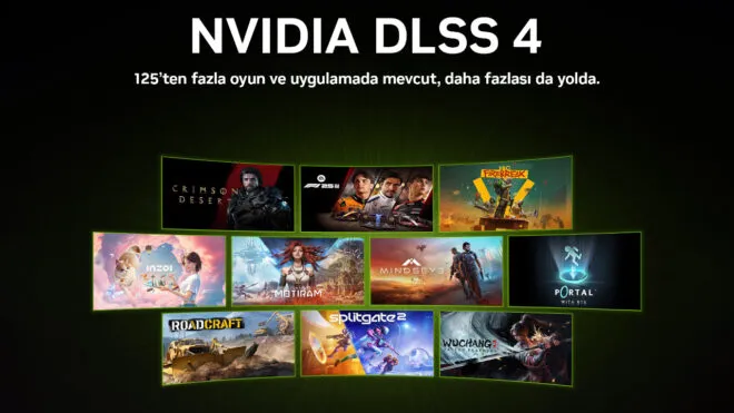 DLSS 4 artık 125’ten fazla oyun ve uygulamada sunuluyor