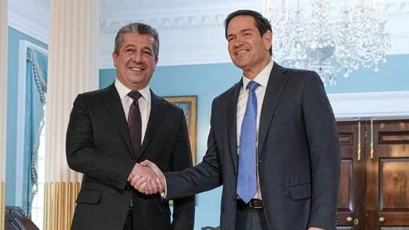 IKBY Başbakanı Barzani, ABD Dışişleri Bakanı Rubio ile görüştü