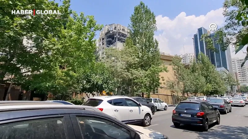 İsrail ordusunun İran’a düzenlediği saldırı sonrası kent merkezi böyle görüntülendi