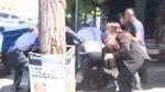 Kadın muhabire ve kameramana tekme tokat saldırı!