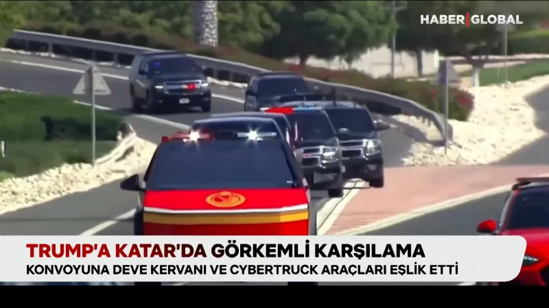Trump Katar'da Şaşırtan Karşılama! İşte O Görüntüler