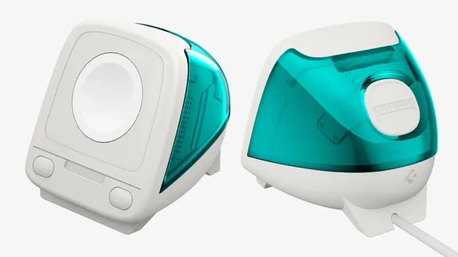 Spigen'den Nostalji Rüzgarı: iMac G3 Tasarımlı Apple Watch Standı!