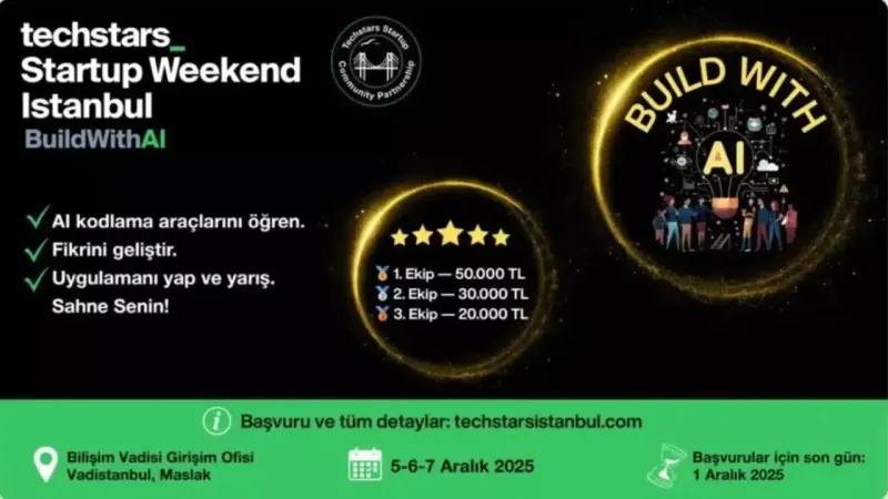 Techstars Startup Weekend İstanbul: Yapay Zeka Temalı Girişimcilik Maratonu Başlıyor